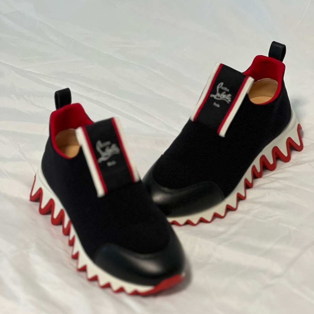 Christian Louboutin Tiketa Neoprene Slip on Sneakers